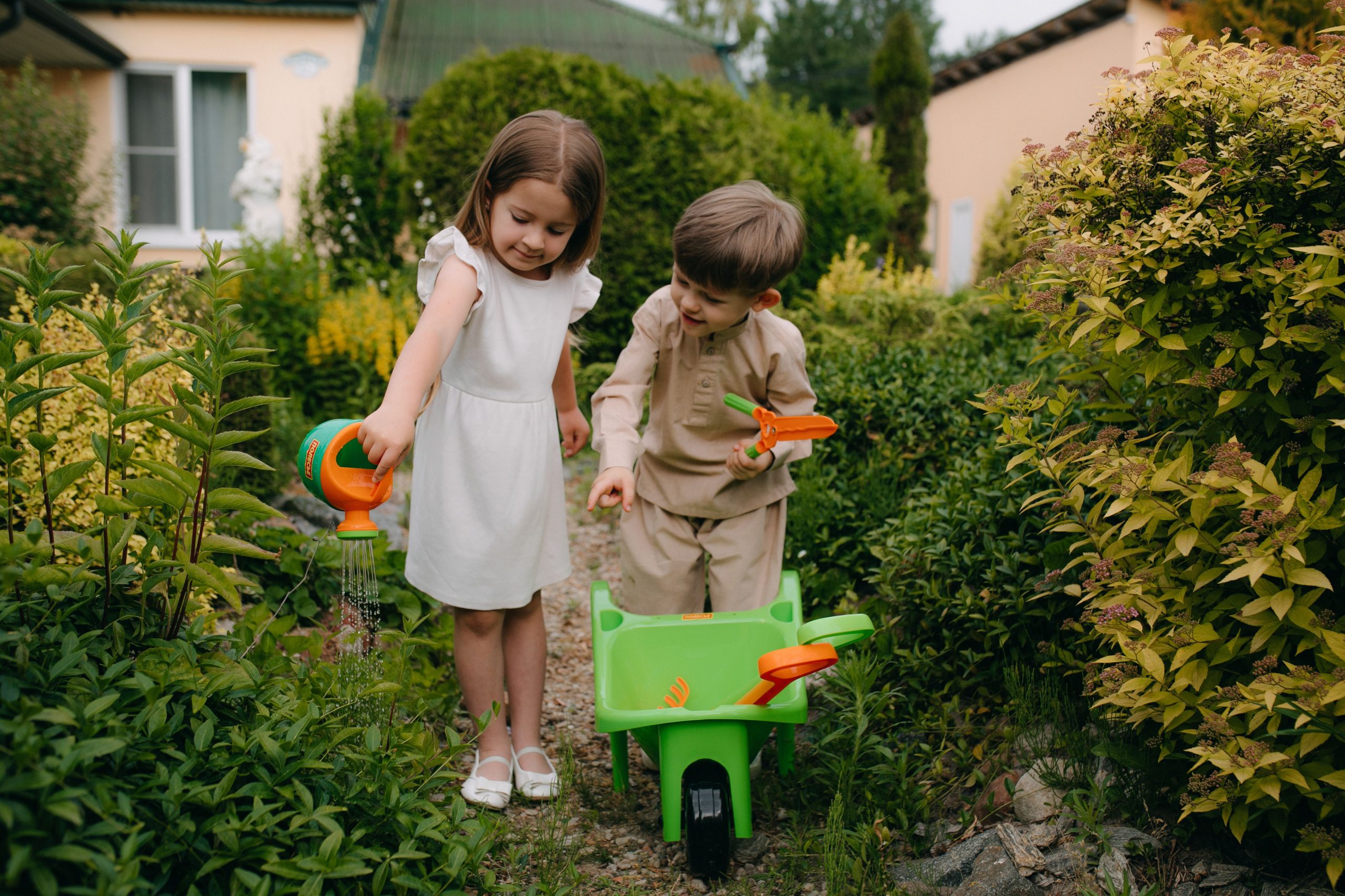 Child enjoying outdoor play during spring while managing seasonal allergies at childcare