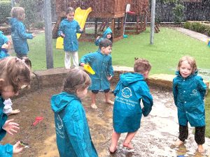Kindy Kids have fun outdoor at Kidscape Caboolture